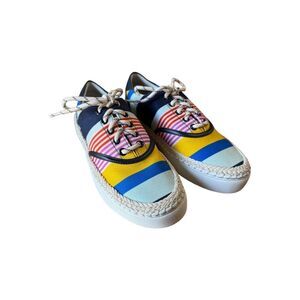 Kate Spade - Boat Party - Multi Bright Color Fabric Sneakers Women’s Size 5B